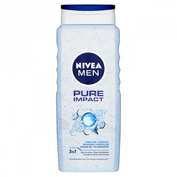 Dušo žele Nivea Men Pure Impact (Shower gel) 500 ml paveikslėlis 3 iš 3
