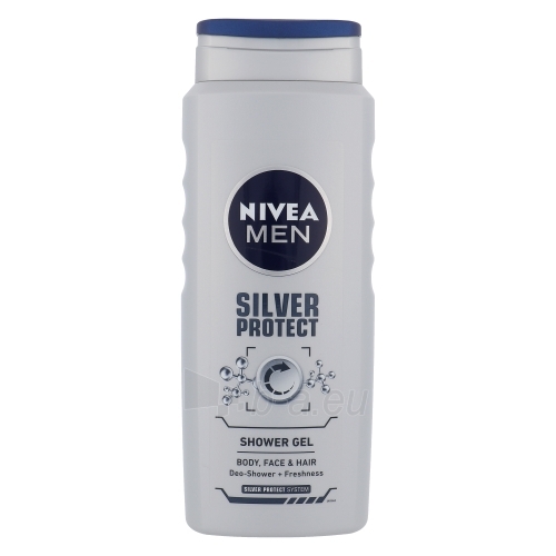 Dušo žele Nivea Men Silver Protect Shower Gel Cosmetic 500ml paveikslėlis 1 iš 1