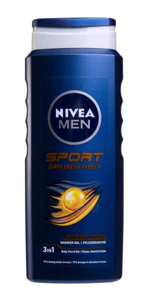 Dušo žele Nivea Men Sport Shower Gel Cosmetic 500ml paveikslėlis 1 iš 1