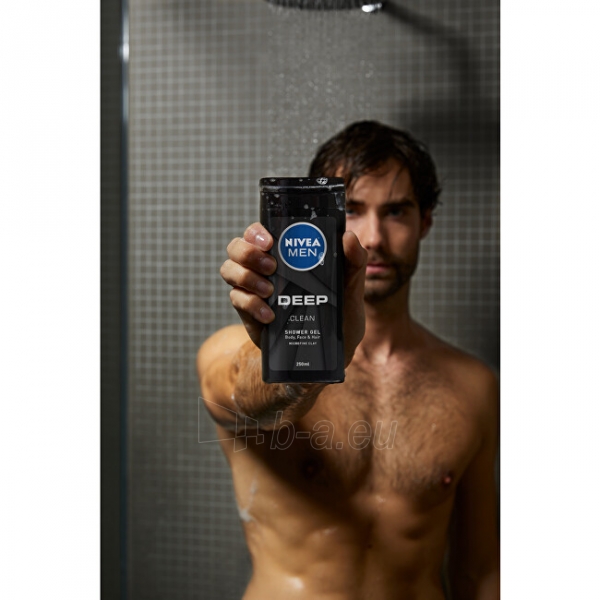 Dušo žele Nivea Shower Gel for Men Deep (Clean Shower Gel) 250 ml paveikslėlis 5 iš 10