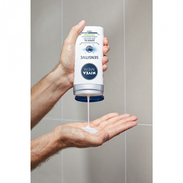 Dušo žele Nivea Shower Gel for Men Sensitive - 500 ml paveikslėlis 9 iš 10
