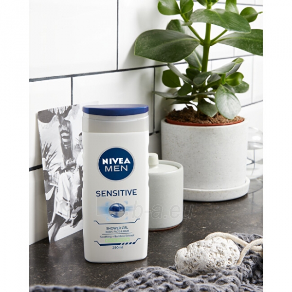 Dušo žele Nivea Shower Gel for Men Sensitive - 500 ml paveikslėlis 3 iš 10