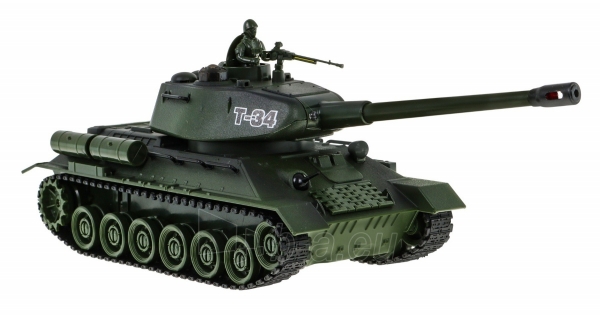 Dviejų nuotoliniu būdu valdomų tankų rinkinys Tiger vs T34 paveikslėlis 11 iš 15