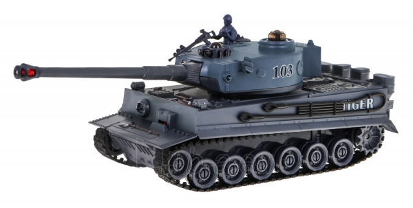 Dviejų nuotoliniu būdu valdomų tankų rinkinys Tiger vs T34 paveikslėlis 6 iš 15