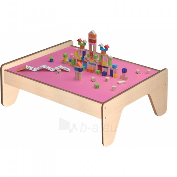 Dvipusis medinis stalas - Viga Toys paveikslėlis 3 iš 4