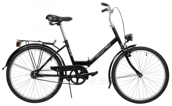 Sulankstomas dviratis AZIMUT Fold 24 2021 black paveikslėlis 1 iš 3