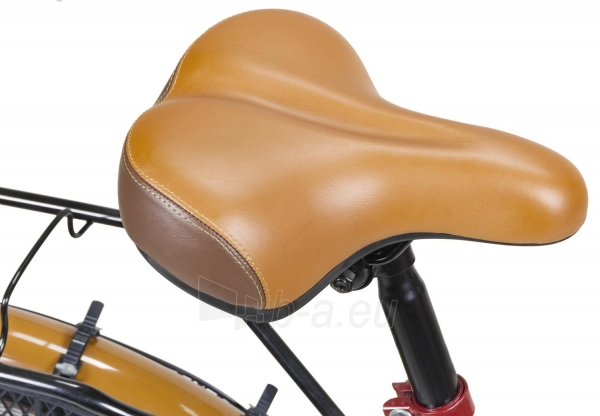 Moteriškas miesto dviratis AZIMUT Holland Retro 28 3-speed 2021 burgund paveikslėlis 3 iš 4