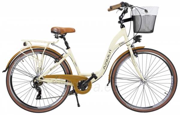 Moteriškas dviratis AZIMUT Sarema 28 ALU TX-6 2021 cream paveikslėlis 1 iš 1