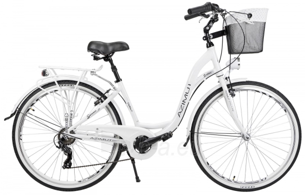 Moteriškas dviratis AZIMUT Sarema 28 ALU TX-6 2021 white Paveikslėlis 1 iš 2 310820246029
