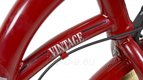 Moteriškas dviratis AZIMUT Vintage 26 3-speed 2021 burgund-cream paveikslėlis 3 iš 5