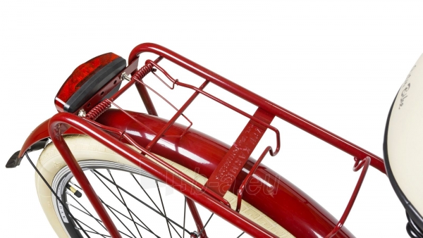 Moteriškas dviratis AZIMUT Vintage 26 3-speed 2021 burgund-cream paveikslėlis 4 iš 5
