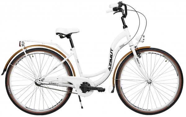 Moteriškas dviratis AZIMUT Vintage 28 3-speed 2021 white-cream paveikslėlis 2 iš 2