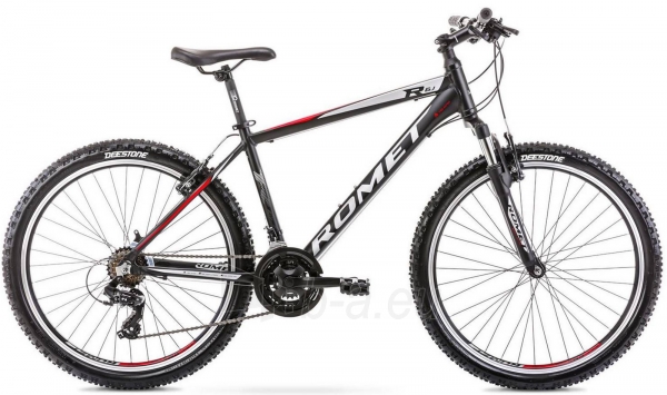 Kalnų dviratis Romet Rambler R6.1 26 2021 black paveikslėlis 1 iš 12