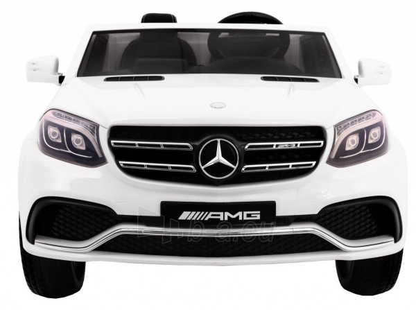 Dvivietis elektromobilis Mercedes Benz AMG lakuota balta paveikslėlis 6 iš 8