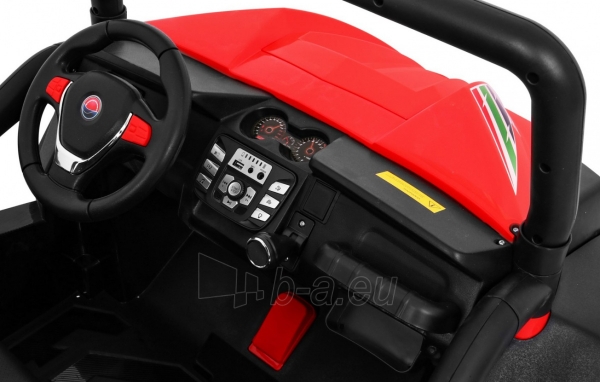 Dvivietis elektromobilis Grand Buggy 4x4 LIFT, raudonas paveikslėlis 8 iš 15