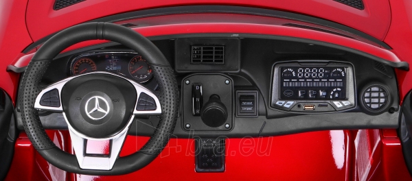 Dvivietis elektromobilis Mercedes-Benz GT R 4x4, raudonas lakuotas paveikslėlis 4 iš 11