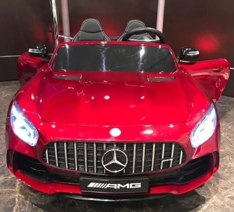 Dvivietis elektromobilis Mercedes-Benz GT R 4x4, raudonas lakuotas paveikslėlis 3 iš 11
