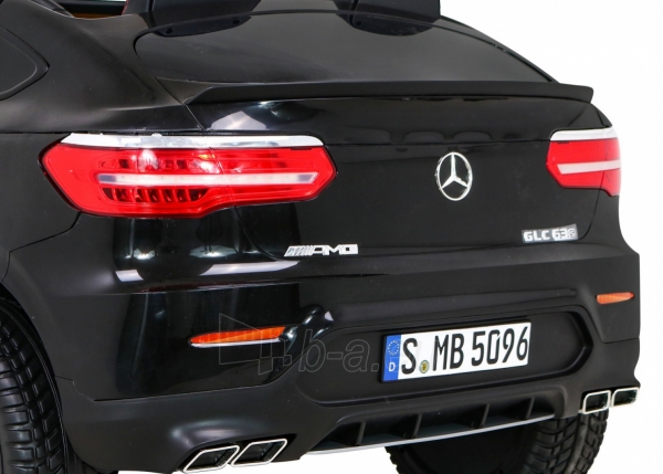Dvivietis elektromobilis Mercedes GLC 63S, juodas paveikslėlis 9 iš 11