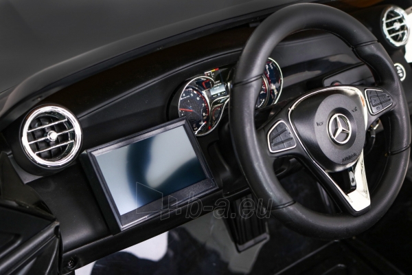 Dvivietis elektromobilis Mercedes GLC 63S, juodas paveikslėlis 5 iš 11
