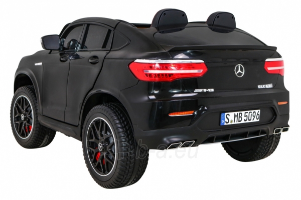 Dvivietis elektromobilis Mercedes GLC 63S, juodas paveikslėlis 3 iš 11