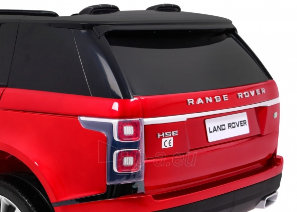 Dvivietis elektromobilis Range Rover HSE, raudonas lakuotas paveikslėlis 6 iš 13
