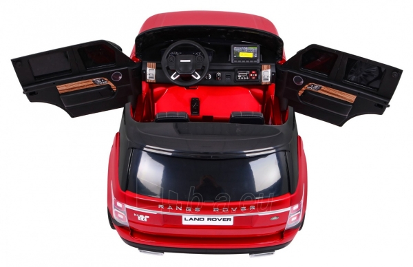 Dvivietis elektromobilis Range Rover HSE, raudonas lakuotas paveikslėlis 3 iš 13