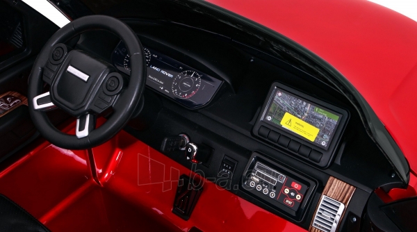 Dvivietis elektromobilis Range Rover HSE, raudonas lakuotas paveikslėlis 2 iš 13