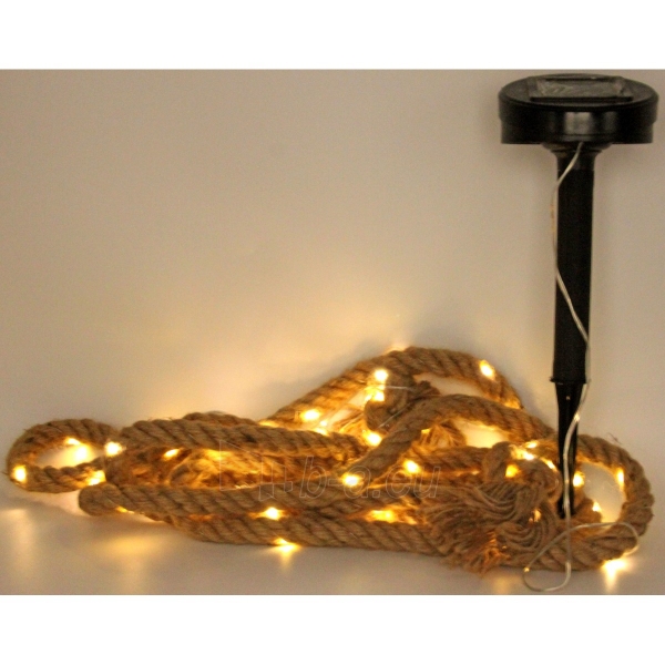 Džiuto virvė su 60 LED lempučių, 450 cm paveikslėlis 2 iš 11
