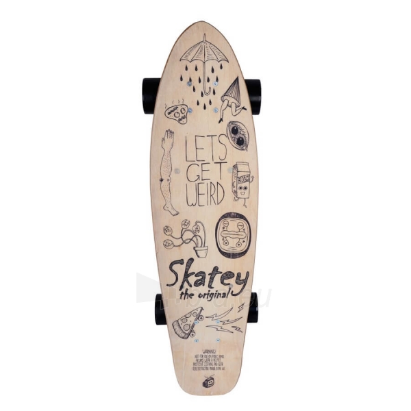 Elektrinė riedlentė Longboard Skatey 350L Wood Art paveikslėlis 5 iš 6