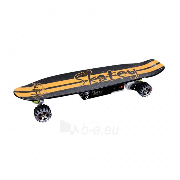 Elektrinė riedlentė Longboard Skatey 400 Black-Orange paveikslėlis 1 iš 6