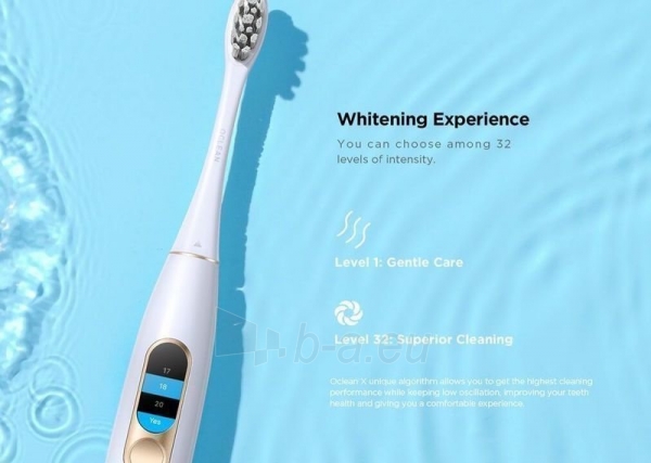 Elektrinis dantų šepetukas Xiaomi Oclean X Smart Sonic Electric Toothbrush white paveikslėlis 2 iš 10