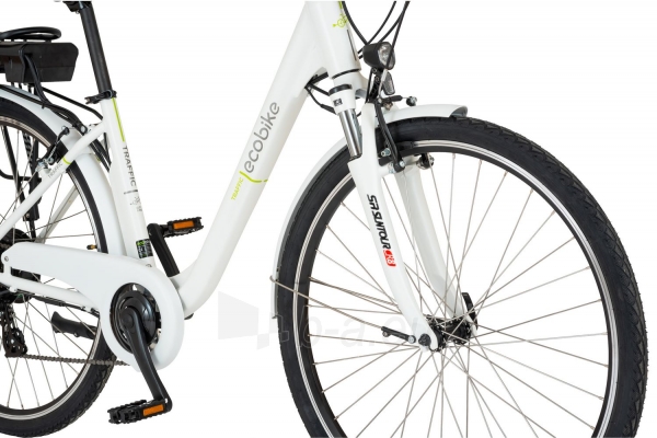 Elektrinis dviratis Ecobike Trafik 28 white-10.4Ah Paveikslėlis 6 iš 14 310820288869