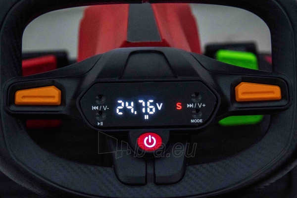 Elektrinis kartingas Gokart Fast 3 Drift, raudonas paveikslėlis 3 iš 17