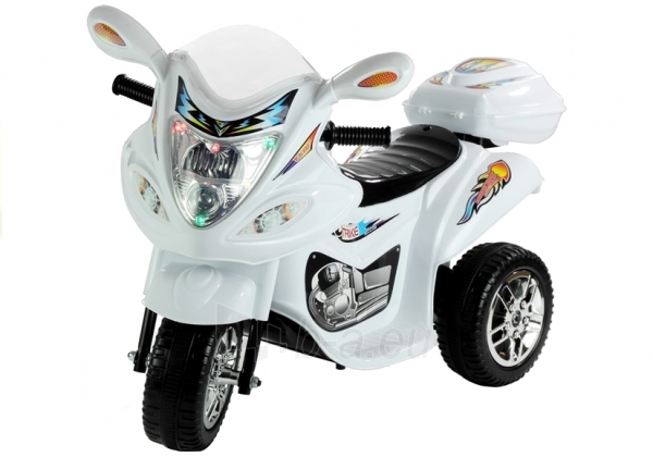 Elektrinis motociklas BJX- baltas paveikslėlis 9 iš 10