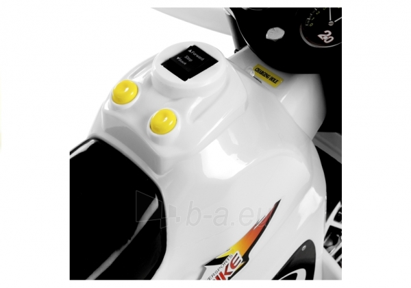 Elektrinis motociklas BJX- baltas paveikslėlis 7 iš 10