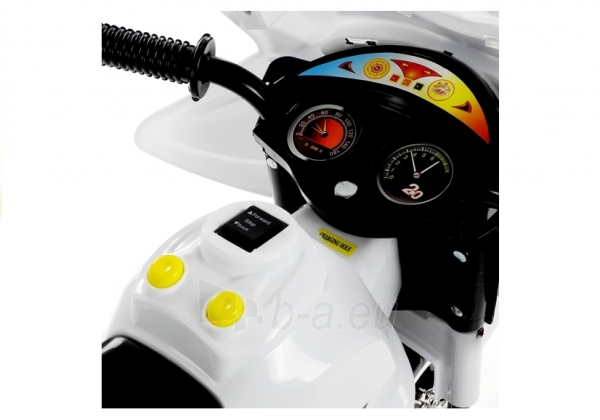 Elektrinis motociklas BJX- baltas paveikslėlis 2 iš 10