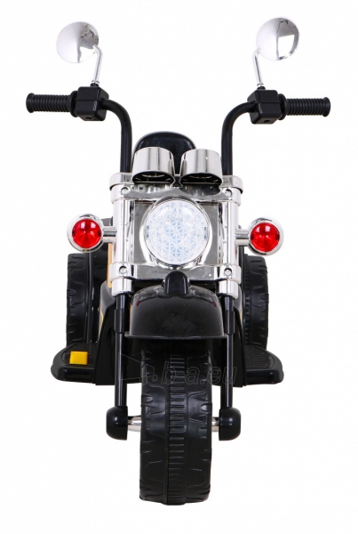 Elektrinis motociklas Hot Chopper, juodas paveikslėlis 12 iš 14