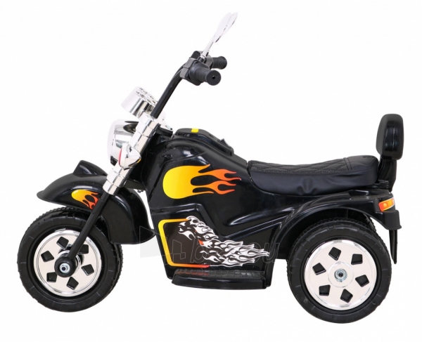Elektrinis motociklas Hot Chopper, juodas paveikslėlis 11 iš 14