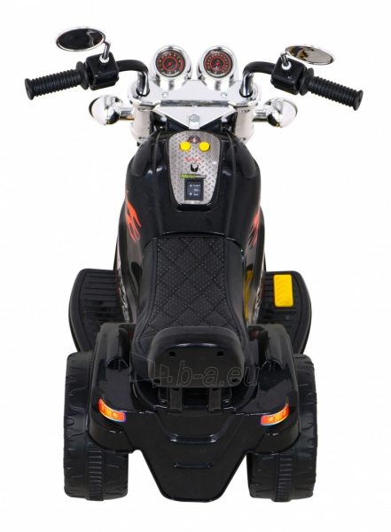 Elektrinis motociklas Hot Chopper, juodas paveikslėlis 8 iš 14