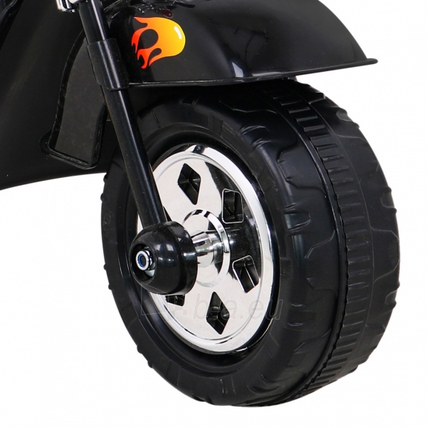 Elektrinis motociklas Hot Chopper, juodas paveikslėlis 7 iš 14