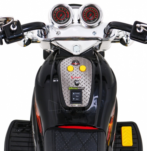 Elektrinis motociklas Hot Chopper, juodas paveikslėlis 2 iš 14