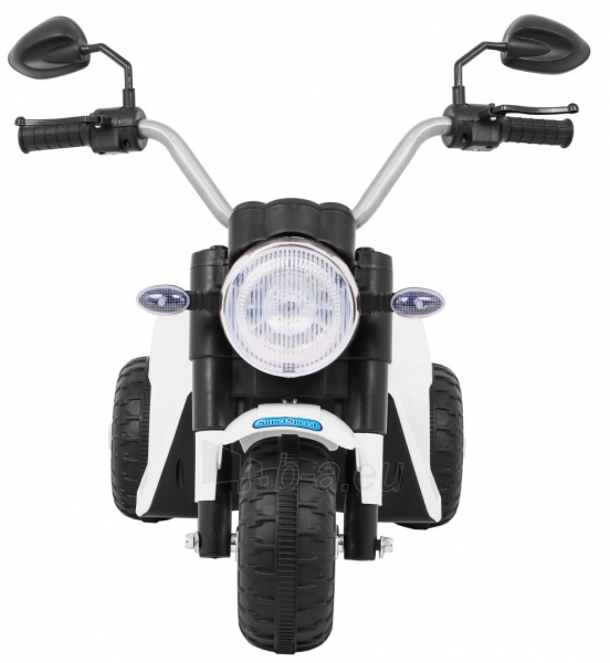 Elektrinis motociklas MiniBike, baltas paveikslėlis 3 iš 9