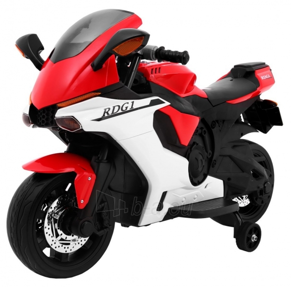 Elektrinis motociklas R1 Superbike, raudonas paveikslėlis 1 iš 9