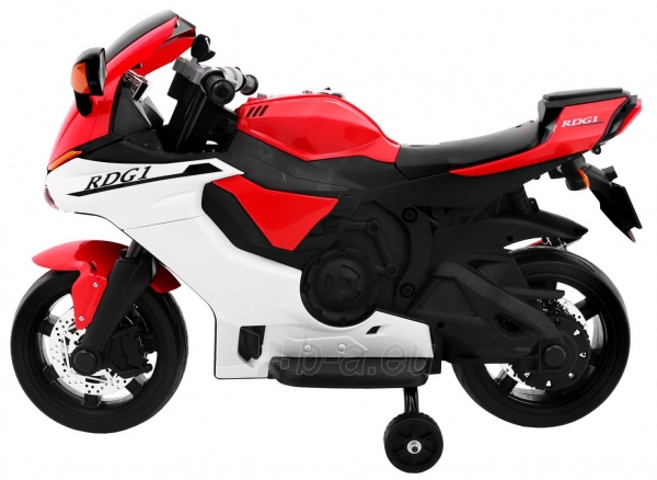 Elektrinis motociklas R1 Superbike, raudonas paveikslėlis 2 iš 9