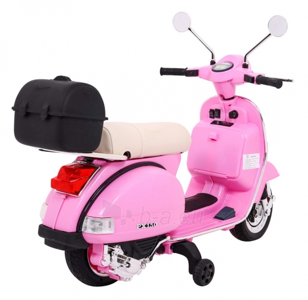 Elektrinis motociklas Vespa, rožinis paveikslėlis 10 iš 14