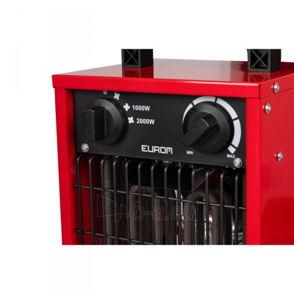 Elektrinis oro šildytuvas EUROM EK2000 2kW, raudonas paveikslėlis 5 iš 5