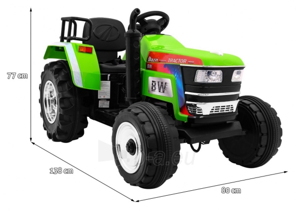 Elektrinis traktorius "Blazin Bw", žalias paveikslėlis 6 iš 14