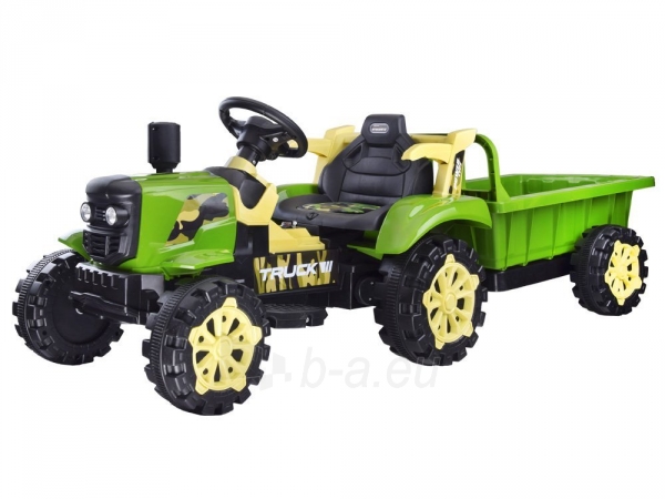 Elektrinis traktorius, žalias paveikslėlis 1 iš 11