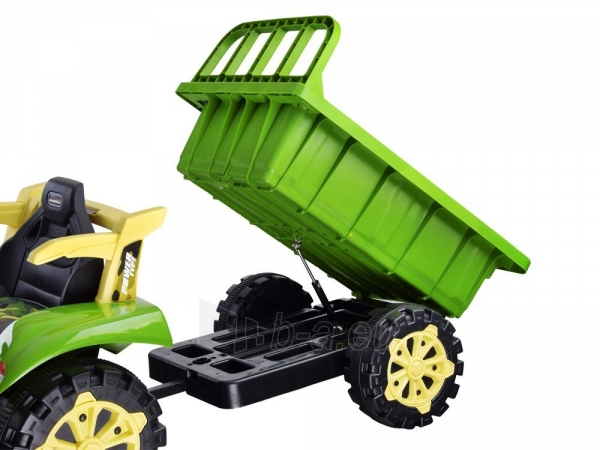 Elektrinis traktorius, žalias paveikslėlis 6 iš 11