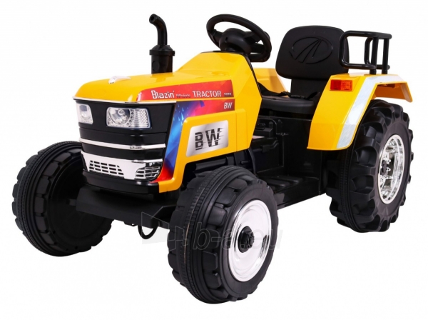 Elektrinis traktorius Blazin Bw, geltonas paveikslėlis 1 iš 14